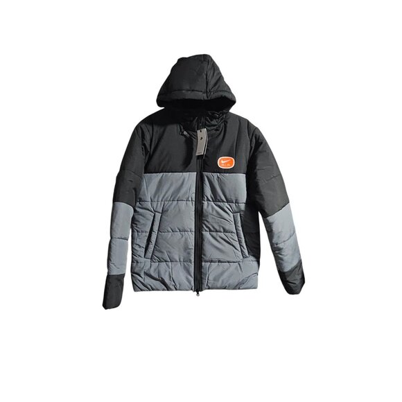 NIKE AIR MENS JACKET 100% POLYESTER BLACK GRAY M HM0198-060 - Picture 1 of 5